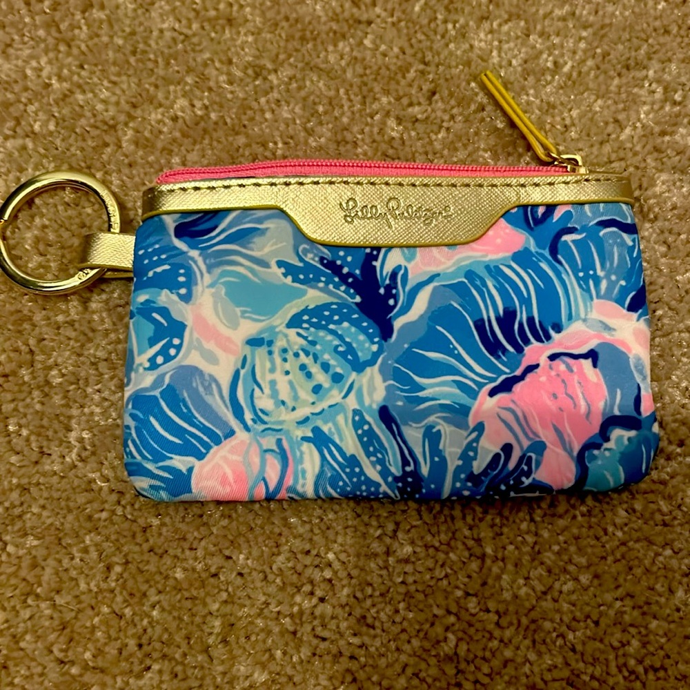 ‼️NWOT Lilly Pulitzer ID Holder Wallet, Keychain Wallet with Zip close‼️